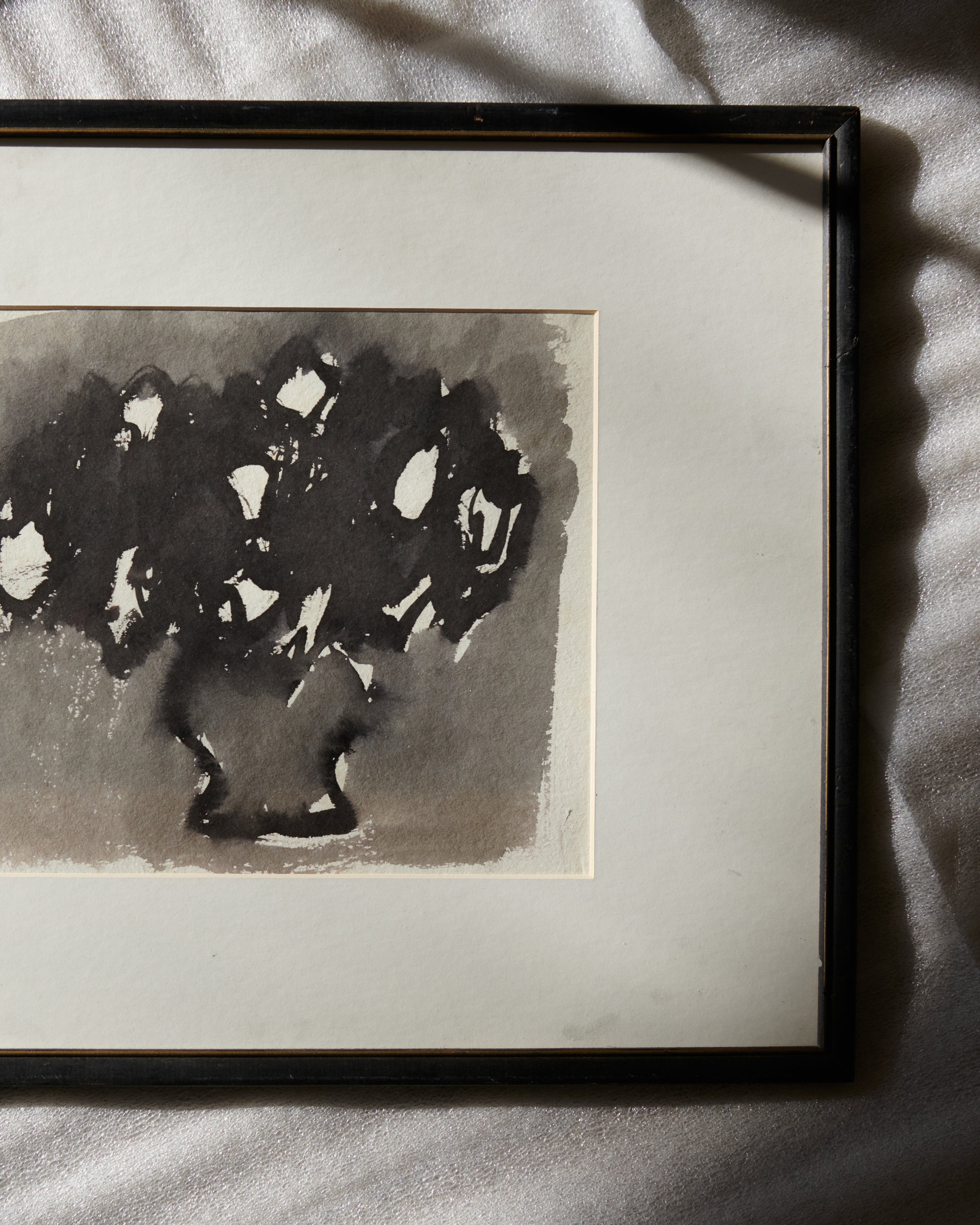 Florals Black & White by Rhoda Staley , 20th Century - Watercolor close up