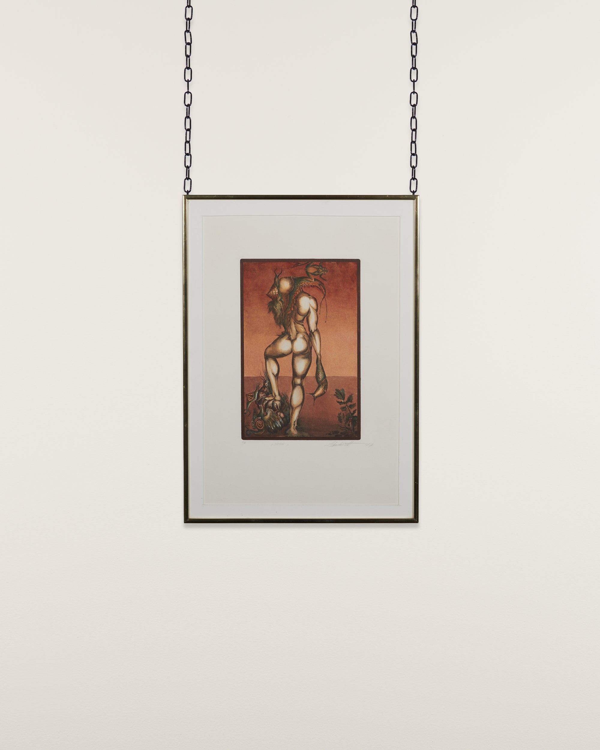 Steine by Dietrich Schuchardt , 1977 - Print, hanging on a white background