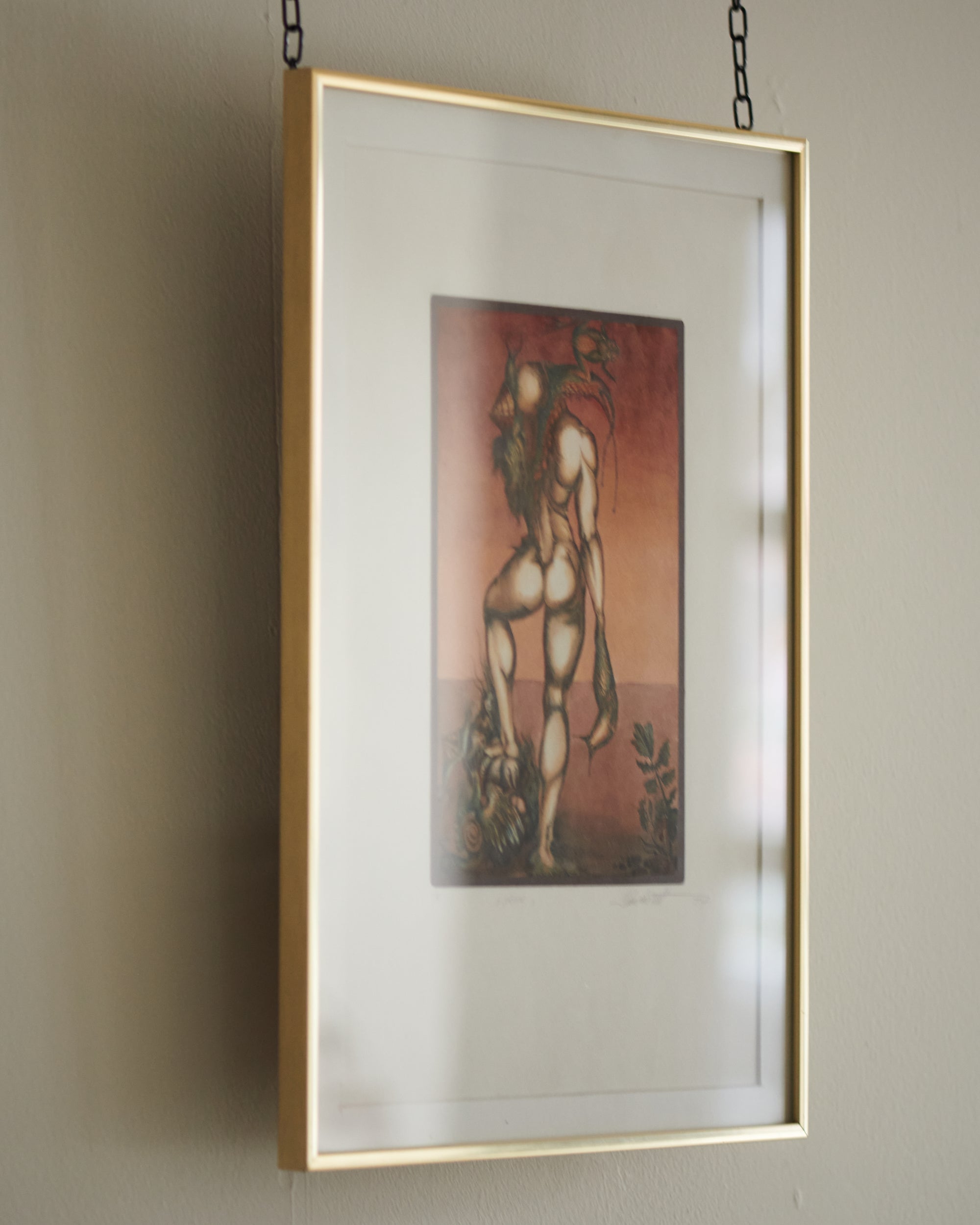 Steine by Dietrich Schuchardt , 1977 - Print,hanging in a white background.