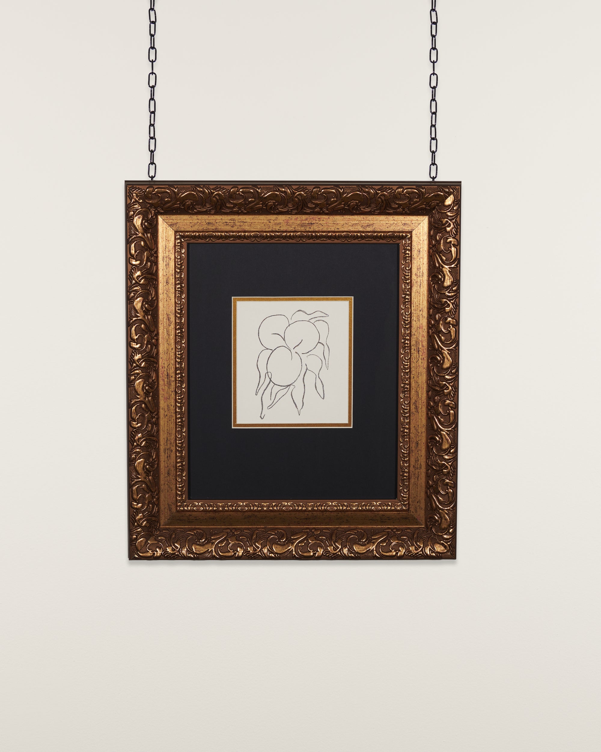 Fruits by Henri Matisse, 1964 - Print, hanging on a white background.