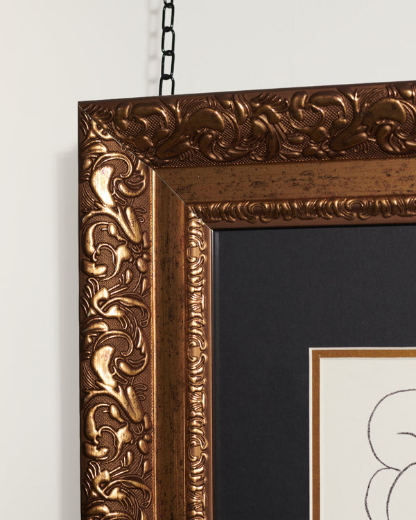 Fruits by Henri Matisse, 1964 - Print, hanging on a white background.