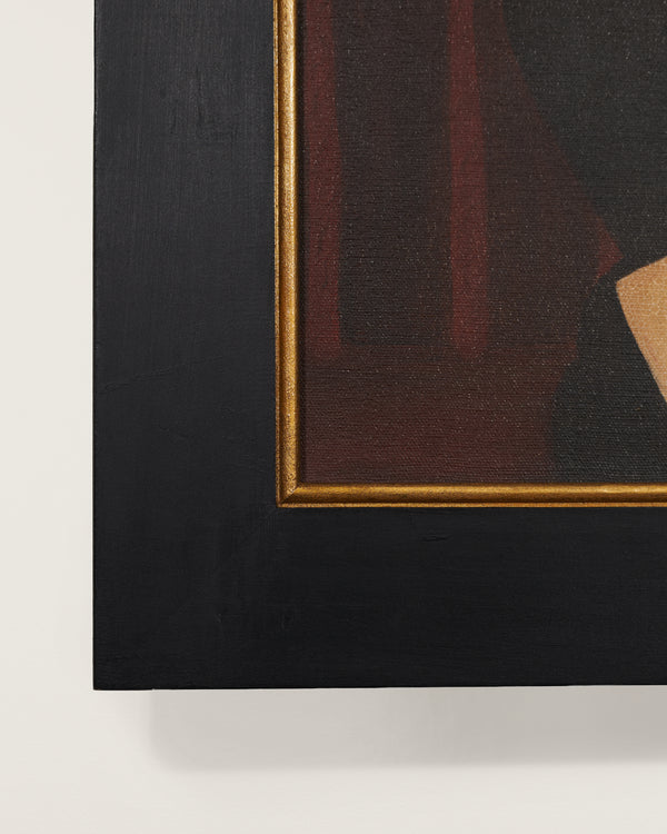 Portrait Of A Woman by Jill Reese, 20th Century - Painting corner close up