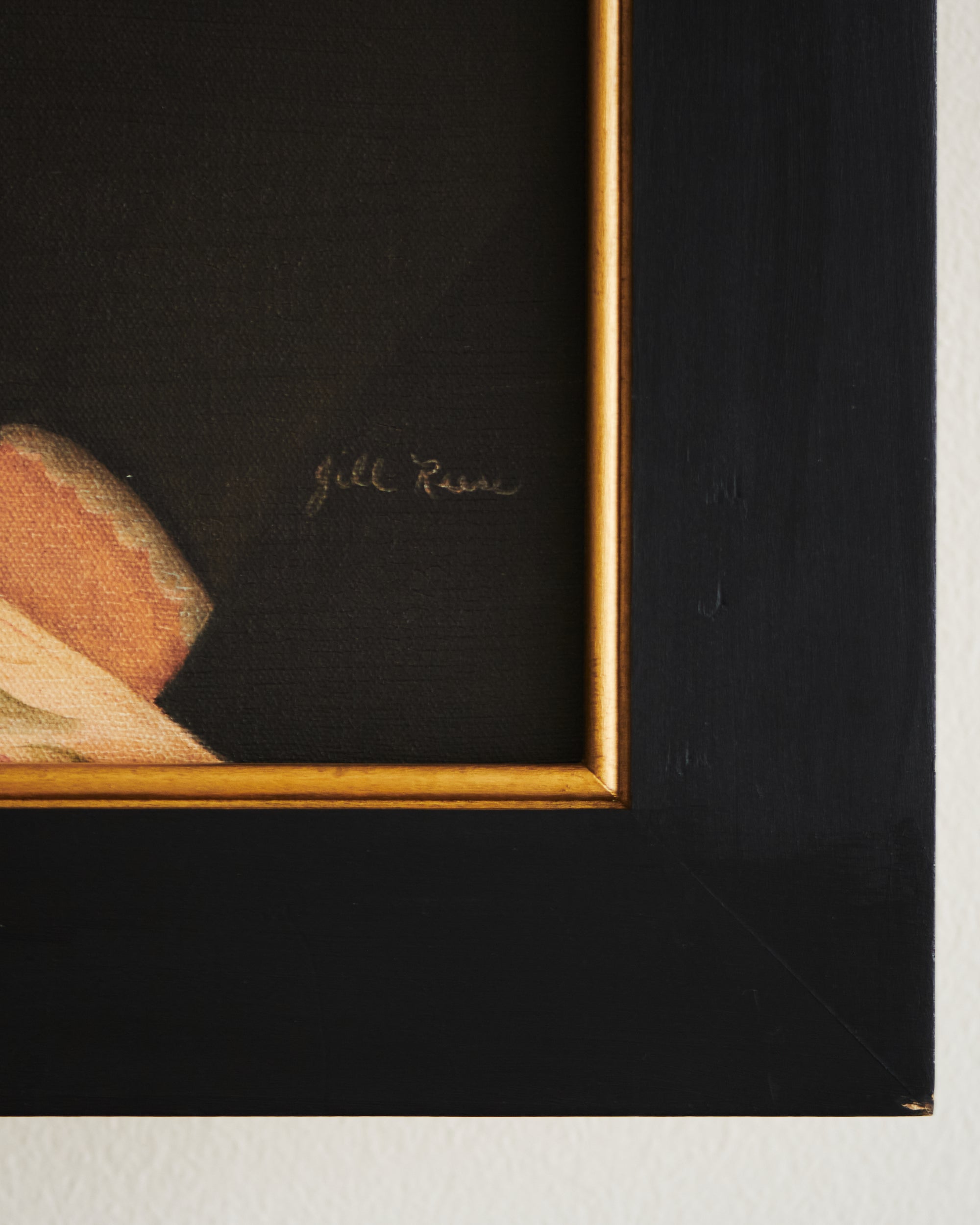 Portrait Of A Woman by Jill Reese, 20th Century - Painting artist sigature