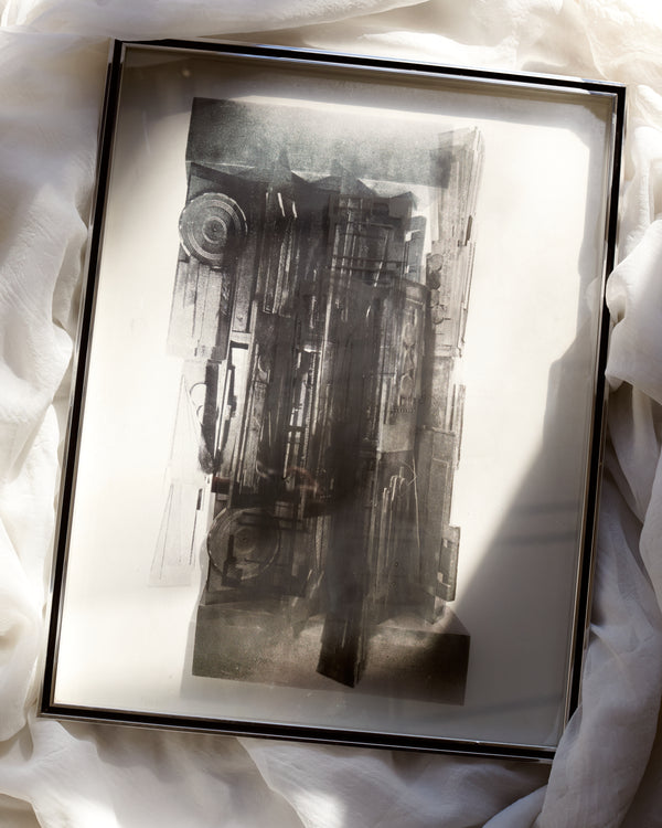 Four in the Morning by Louise Nevelson , 1966 - Mixed Media image on white fabric
